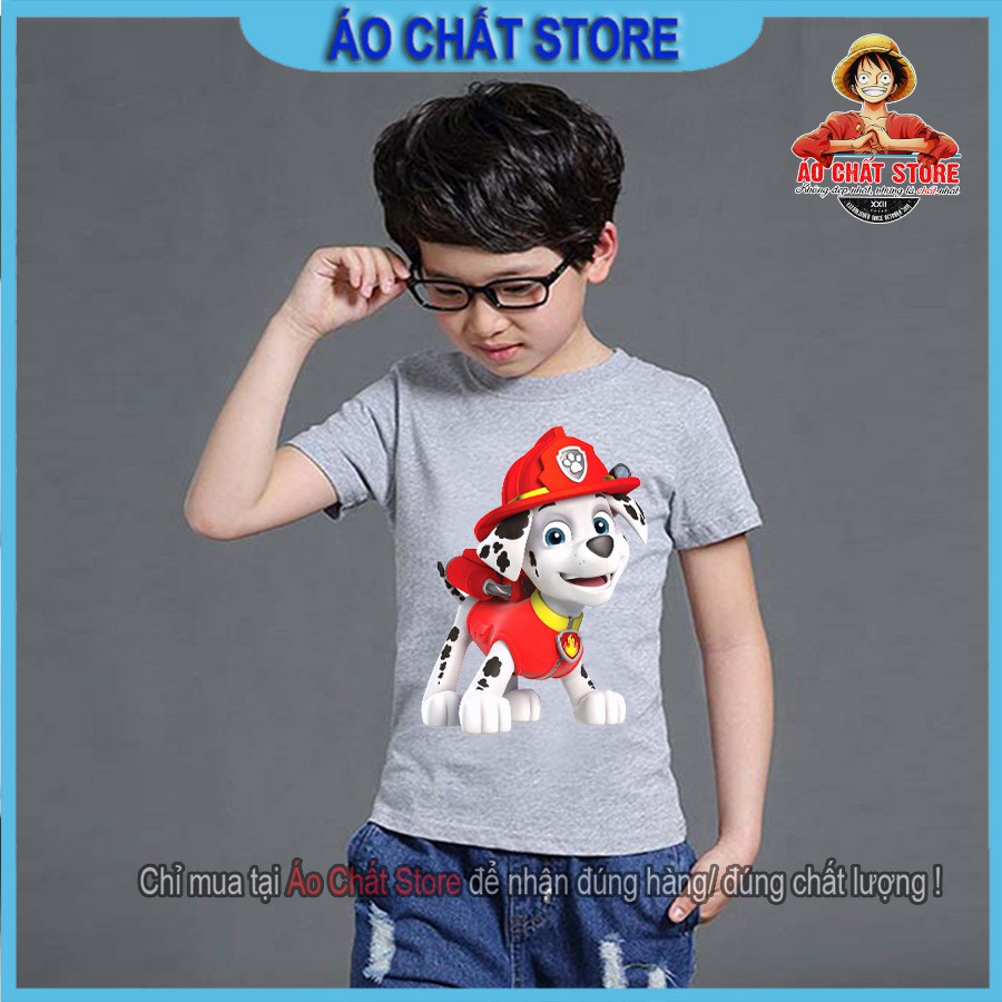 Áo thun đội chó cứu hộ trẻ em | Áo Paw Patrol Marshall cho bé trai | bé gái đẹp PA10 | Áo Chất Store