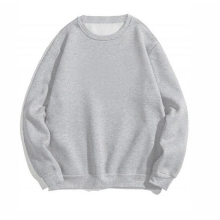 Áo Sweater Nỉ Trơn Màu Xám Nam Nữ Unisex, Form Rộng Chất Nỉ Bông Cao Cấp .