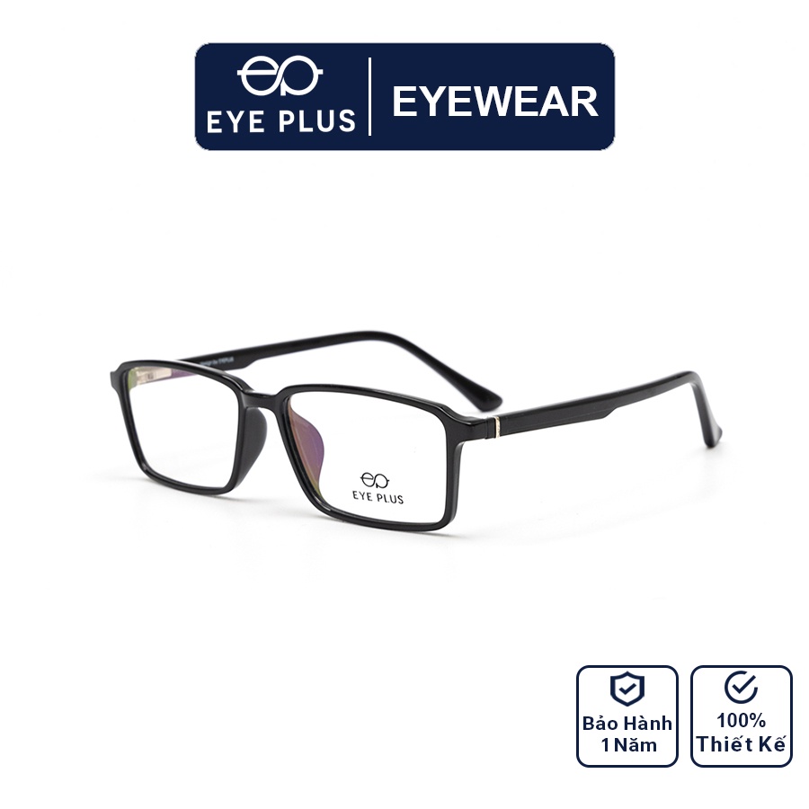 Gọng kính mắt cận nam nữ thời trang EYE PLUS nhựa cao cấp dáng vuông to E450-7108