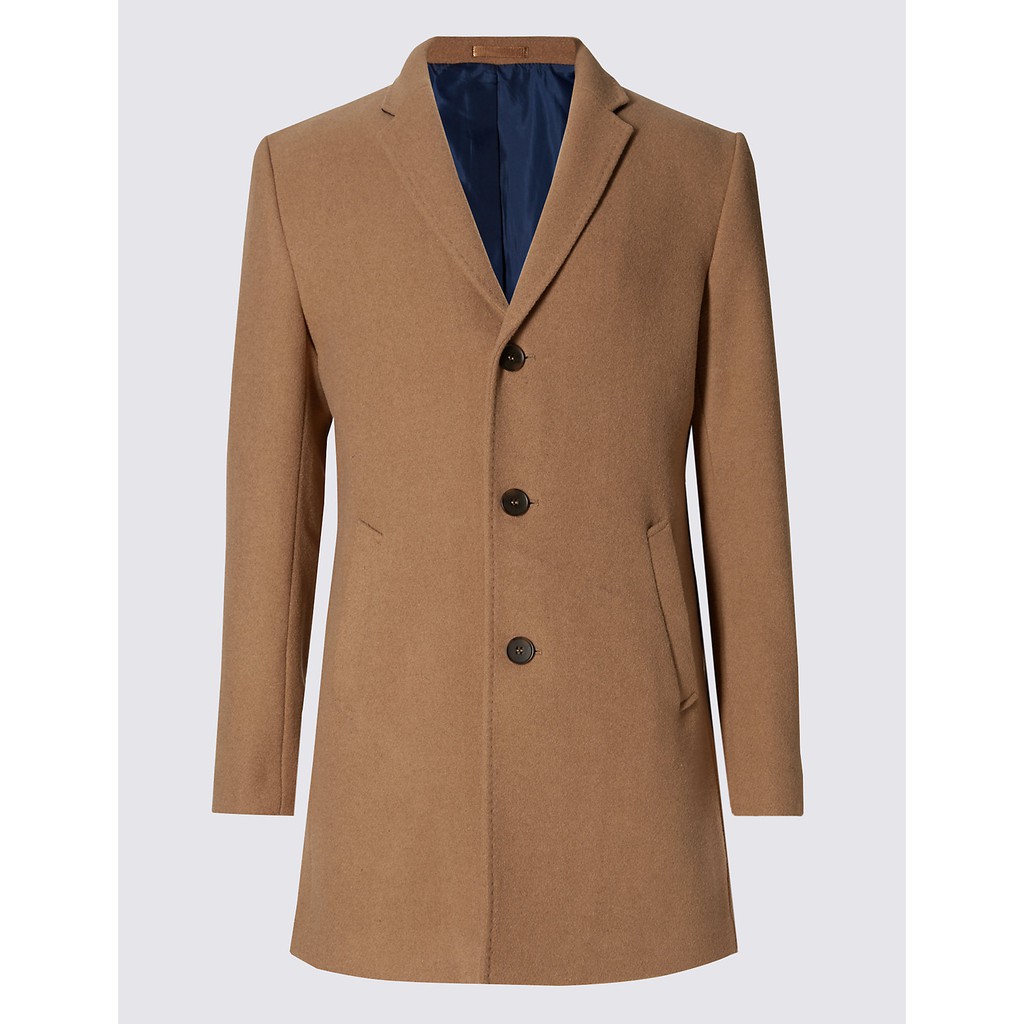 Áo khoác măng tô dạ nam aligro dáng dài MT2