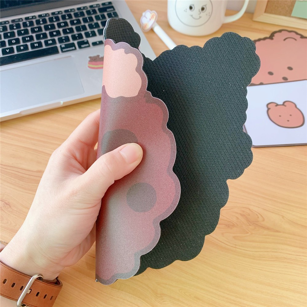 Bàn Di Chuột Miếng Lót Chuột Mouse Pad Cookie Bear Đáng Yêu Không Thấm Nước