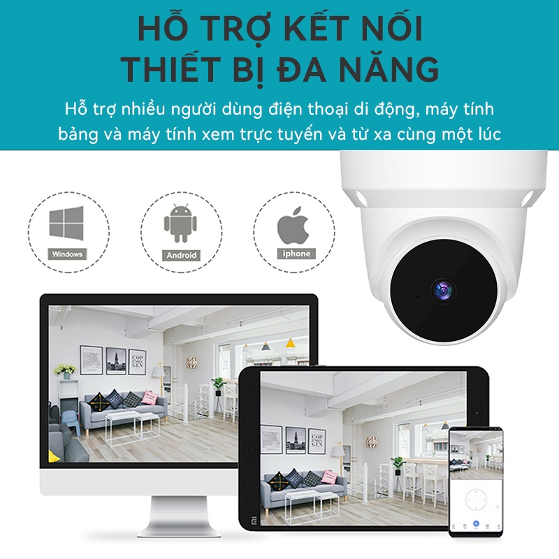 Camera IP Wifi Xiaovv By V380 Q1 3MP CCTV Treo Tường Thông Minh Camera An Ninh Không Dây Máy Ảnh Nhìn Ban Đêm