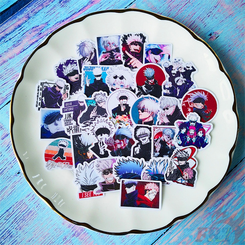 Bộ 40 miếng dán trang trí album thủ công in hình Jujutsu Kaisen. Gojo Satoru Q-2