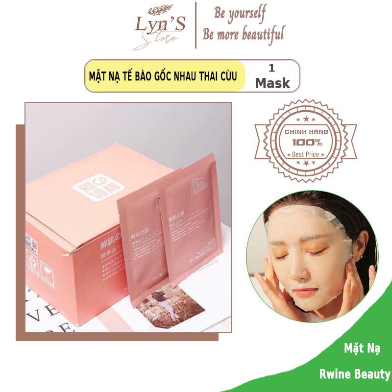 Mặt Nạ Nhau Thai Cừu  💘 𝑭𝑹𝑬𝑬𝑺𝑯𝑰𝑷 💘  Mặt Nạ Tế Bào Gốc - Mask Cuống Rốn Nhật Bản Rwine Beauty