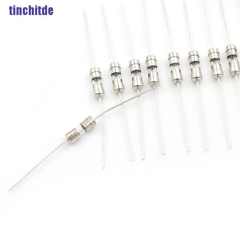 Bộ 10 Ống Thủy Tinh 3.6 X 10Mm 250V F1A / 2A / 3A / 5A Chất Lượng Cao