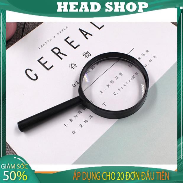 Kính lúp cầm tay 125*60mm cao cấp  dùng đọc sách tiện dụng KL1 HEAD SHOP