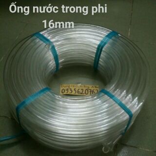 1 mét ống nước nhựa  trong suốt phi 16mm