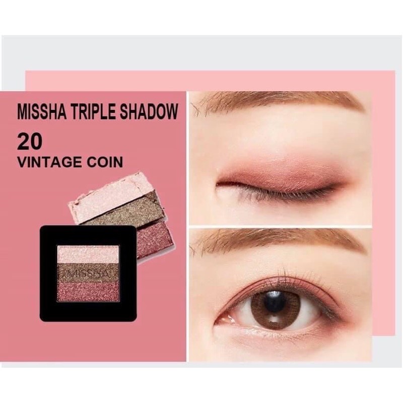 PHẤN MẮT MISSHA TRIPLE SHADOW MÀU 19 20 06