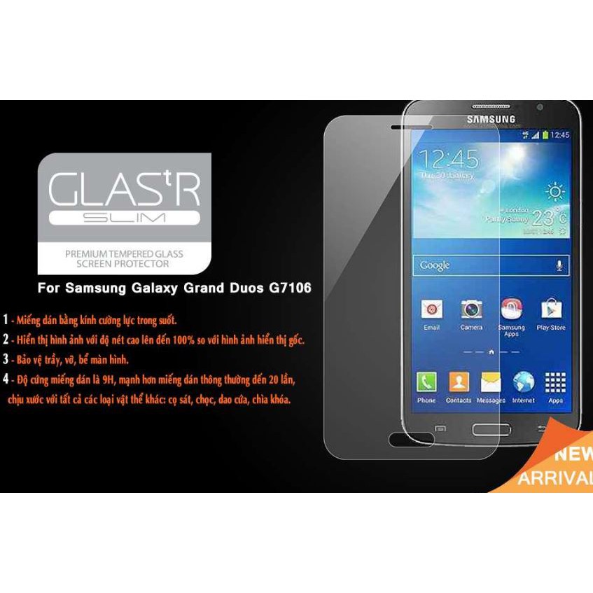 Combo bộ 3 kính cường lực Galaxy G7106