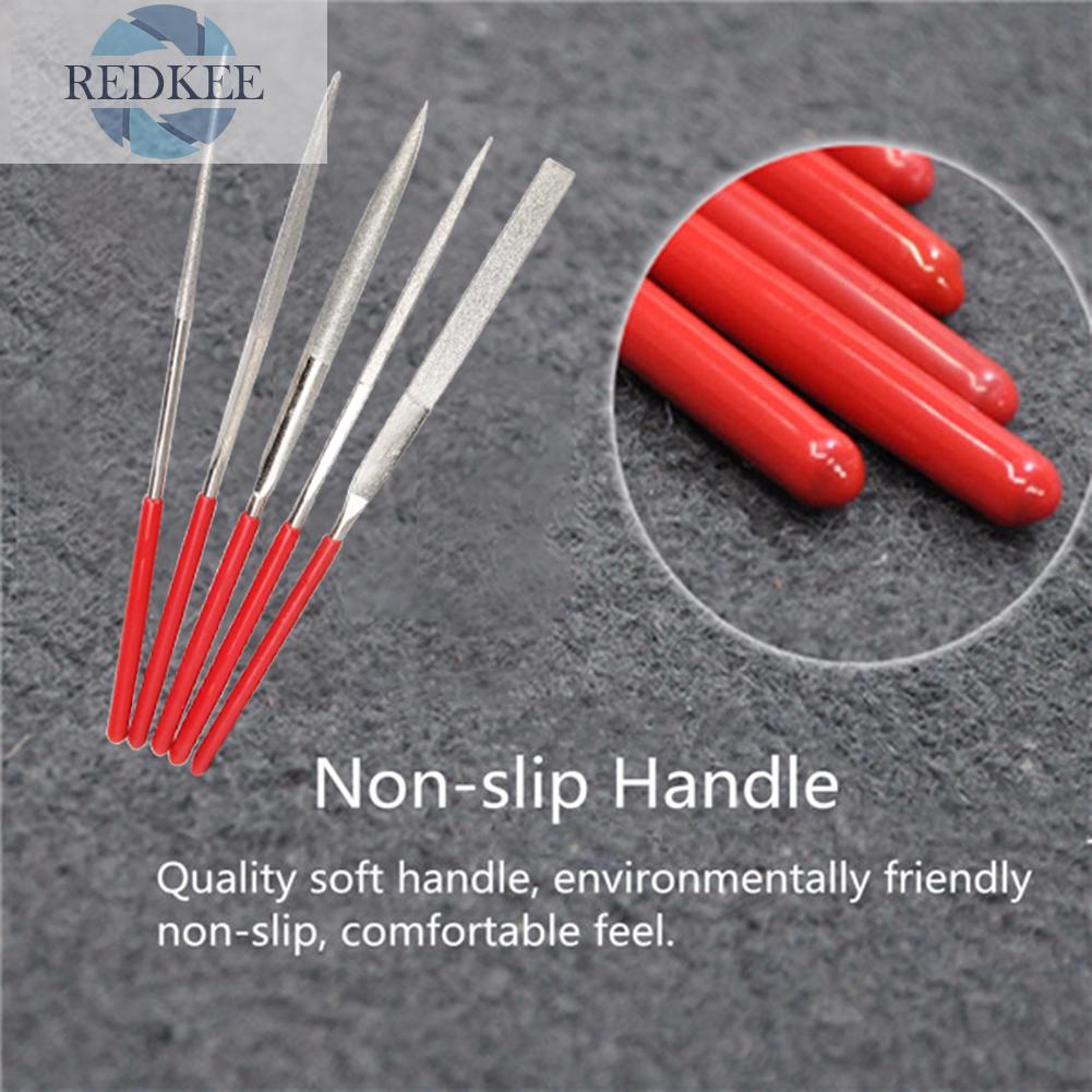 Bộ 5 cây dũa đánh bóng đồ gỗ / kính / kim loại chất lượng