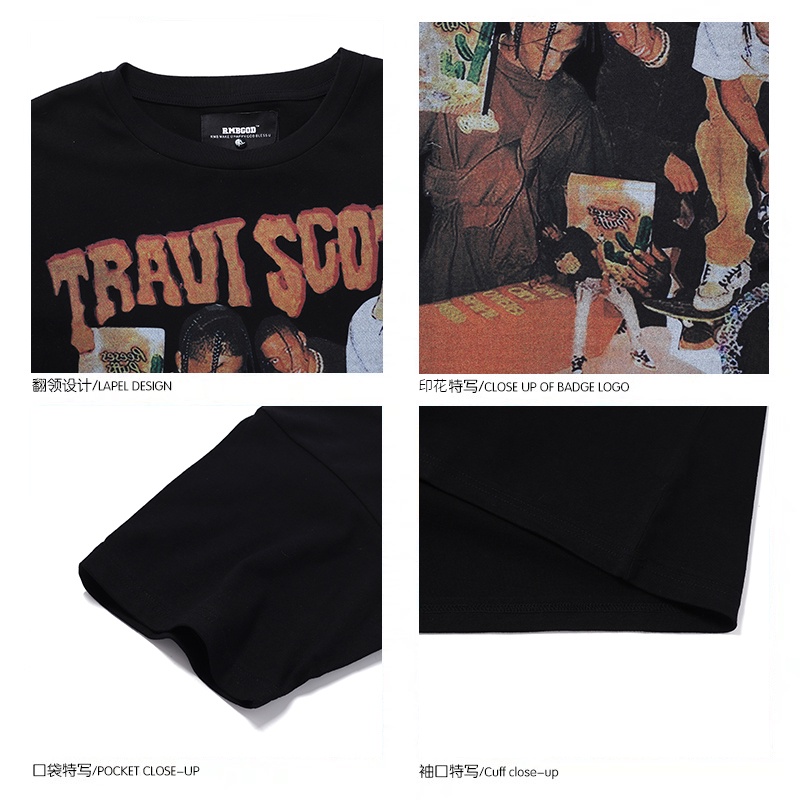 Xiaozhainv Áo Thun Tay Ngắn Cổ Tròn Dáng Rộng In Hình Thời Trang Vintage Hàn Quốc Dành Cho Nữ