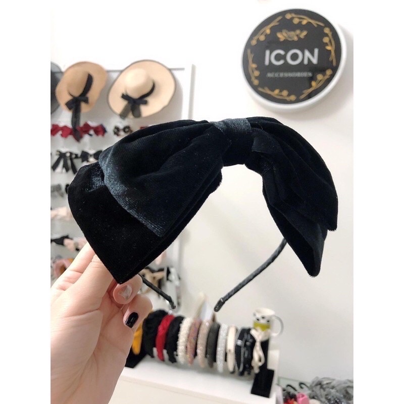 Bờm Nơ Nhung/ Băng Đô, Nơ Nhung /Bờm Nhung Xinh Thời Trang Sành Điệu, Cá Tính - Hari Korea Accessories