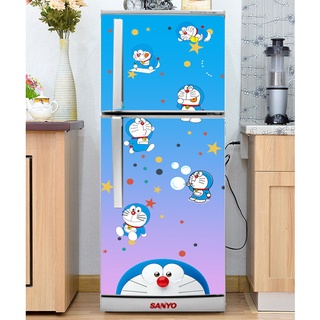 Decal dán Tủ Lạnh Doremon  chất liệu cao cấp
