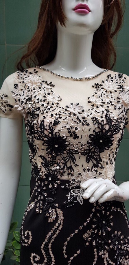 Ảnh và video thật 1000% đầm dạ hội kết cườm