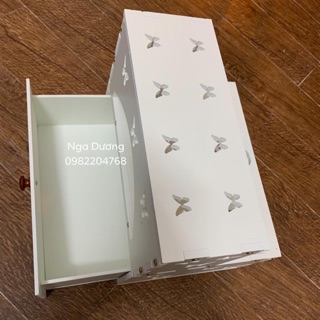 Kệ để chân khi làm nail có ngăn kéo kệ chân làm móng có ngăn kéo tiện lợi