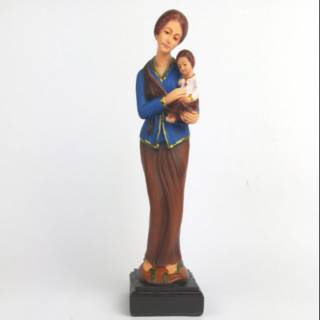 Bộ tượng kebaya màu xanh dương độc đáo 30cm