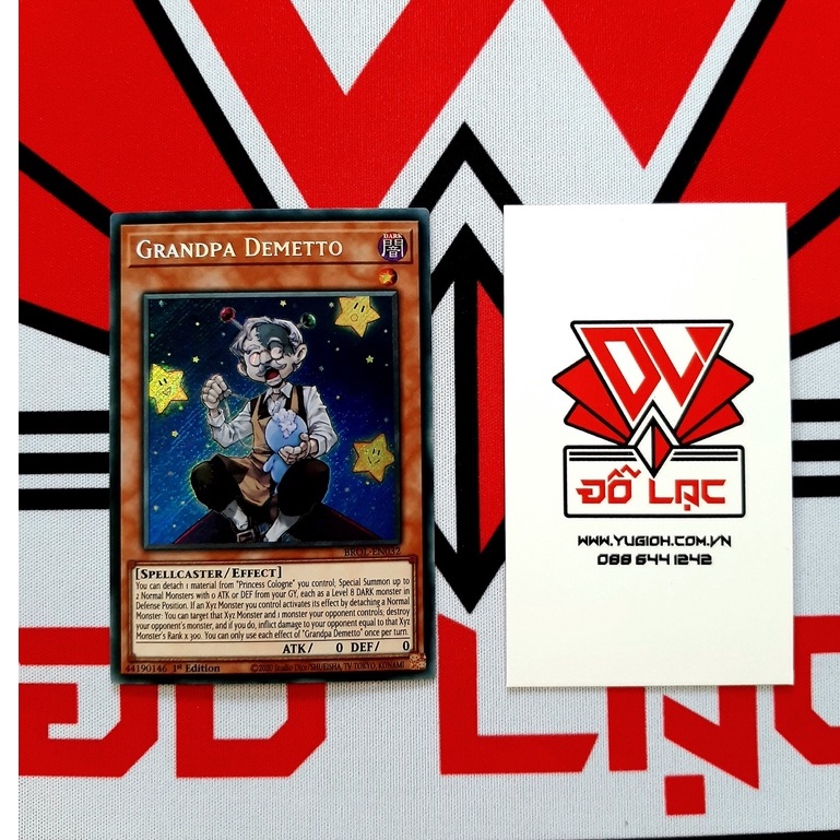 Thẻ Bài Yugioh Monster Grandpa Demetto - BROL-EN032 - Secret Rare 1st Edition