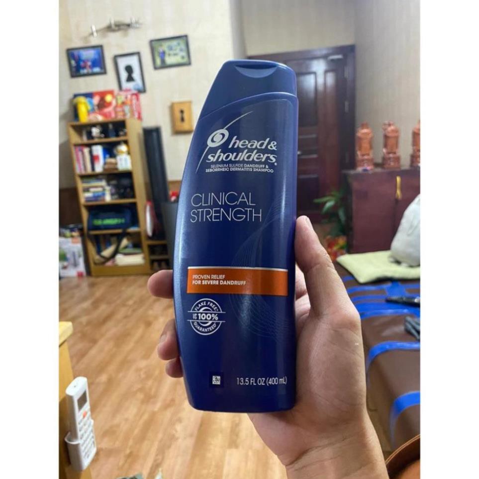 Head shoulder ✅ 𝐂𝐡í𝐧𝐡 𝐡ã𝐧𝐠✅HEAD Mỹ Clinical strength 400ml | BigBuy360 - bigbuy360.vn