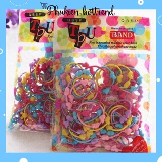 Set 50 chun buộc tóc cho bé siêu xinh