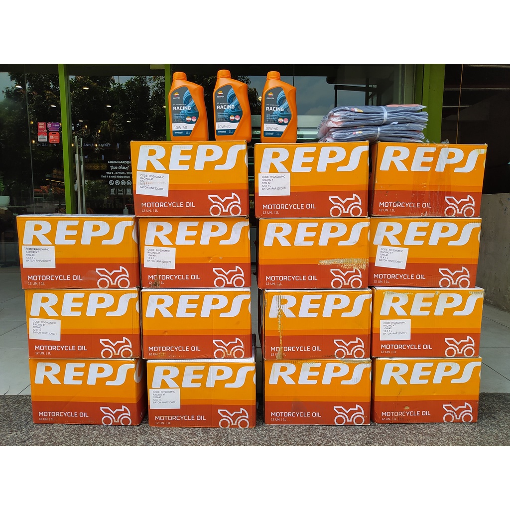 [Mẫu mới] Dầu nhớt Repsol Racing 10W40 1L dành xe số, exciter, Winner mô tô PKL PKN- Nhập Tây Ban Nha NPP Huynh Chau