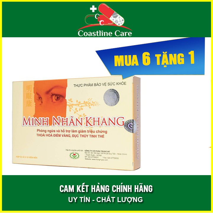 Combo 7 Hộp Viên Uống Minh Nhãn Khang - Mua 6 Tặng Ngay 1 - Coastlinecare Pharmacy