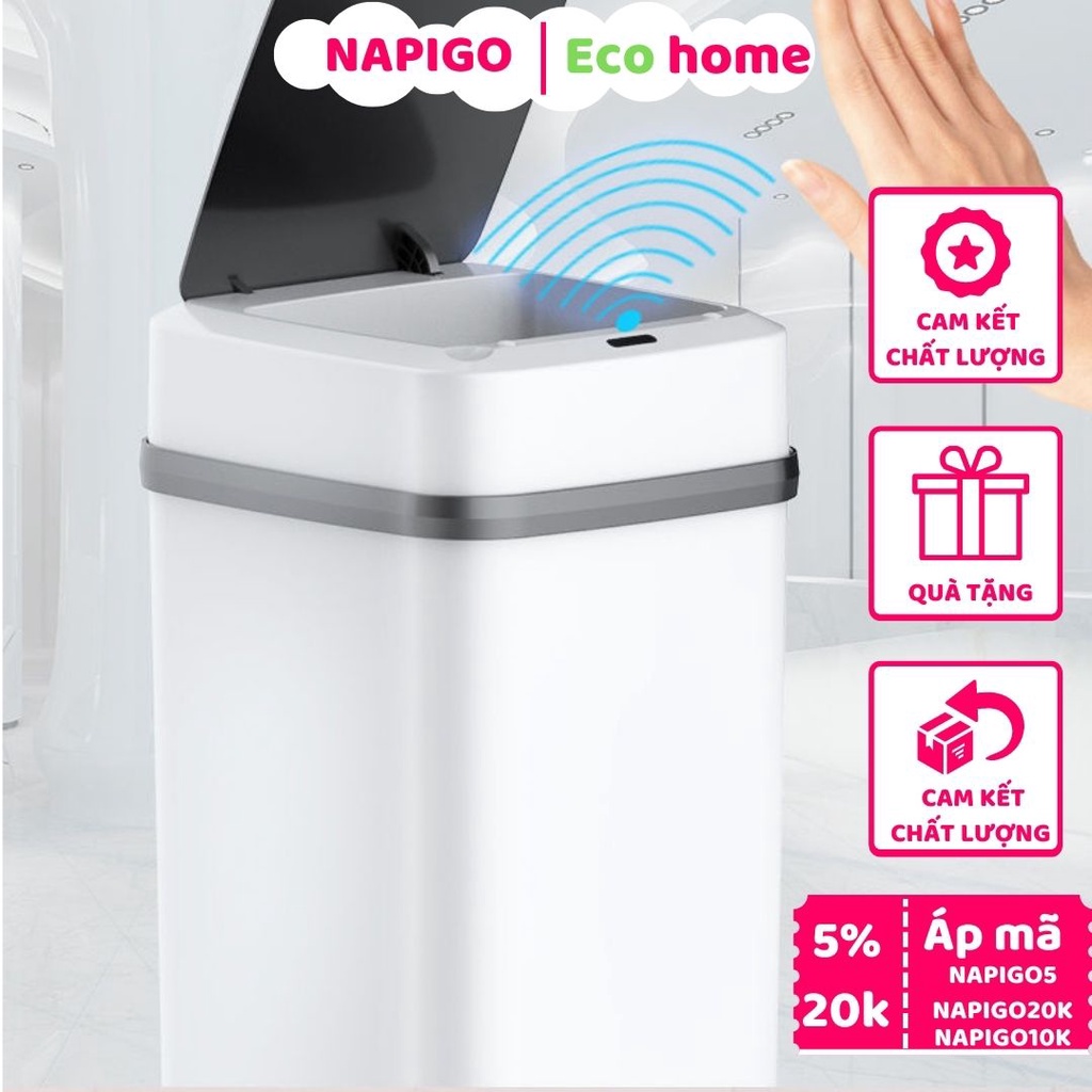Thùng rác thông minh 13L cảm ứng tự động đóng mở thông minh