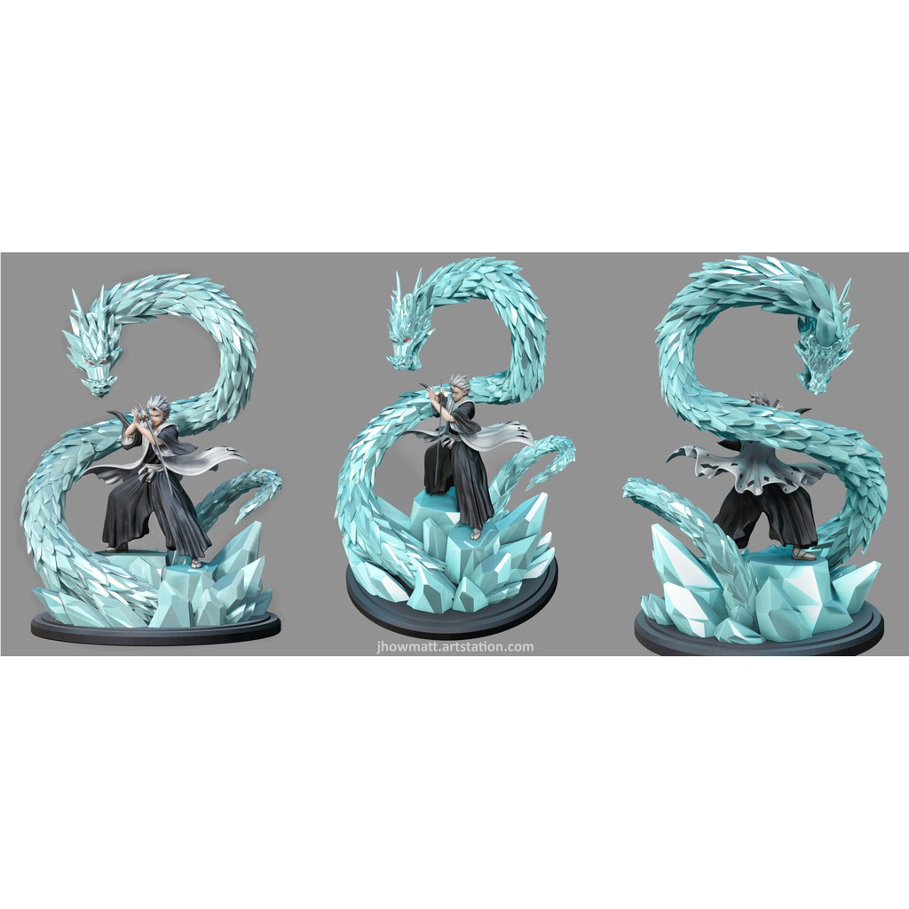 File in 3D Captain Hitsugaya - Bleach