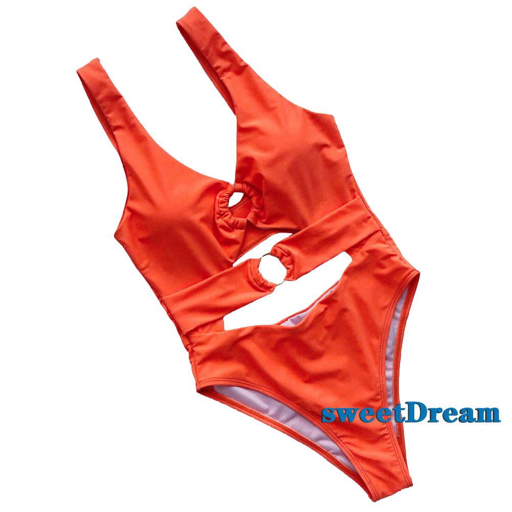 Bộ Bikini Một Mảnh Màu Trơn Gợi Cảm Cho Nữ | BigBuy360 - bigbuy360.vn