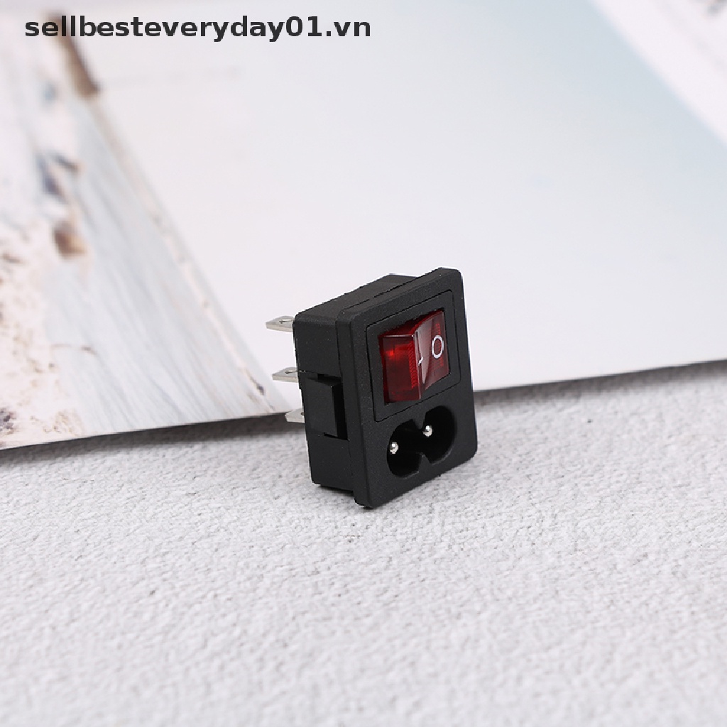 Dây Nguồn Có Công Tắc Bật / Tắt Đèn Đỏ 250V 10A