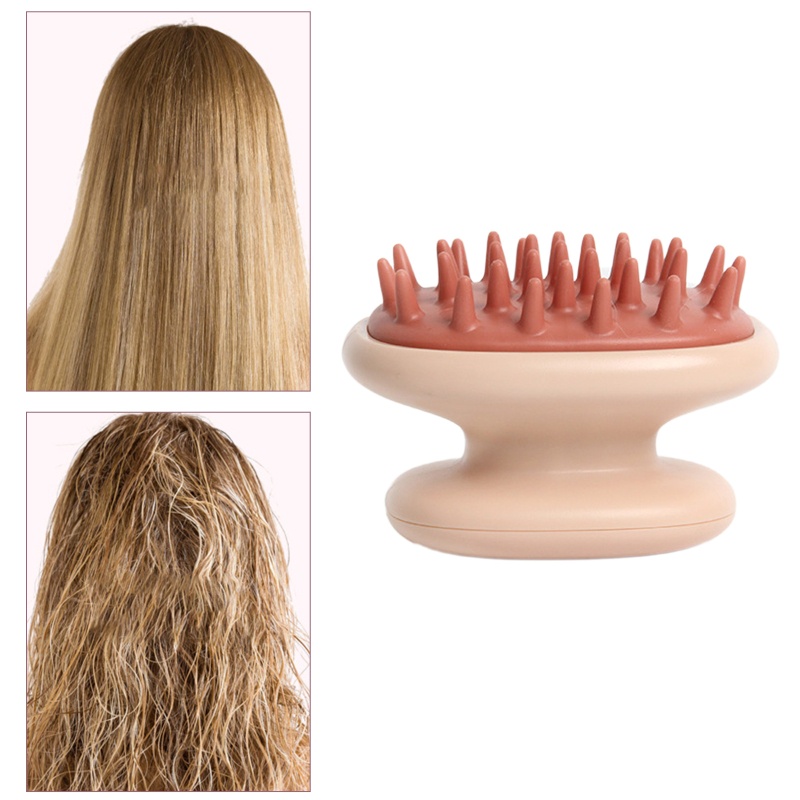 Bàn Chải Silicone Mềm Massage Da Đầu Khi Tắm Cho Nam Nữ