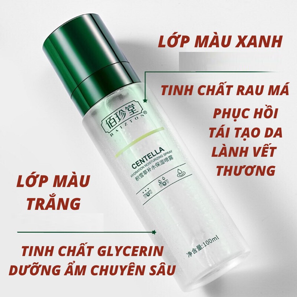 Xịt Khoáng Toner Rau Má Baizton Centella Cấp Ẩm, Dưỡng Trắng Da, Kiểm Soát Dầu, Se Khít Lỗ Chân Lông | BigBuy360 - bigbuy360.vn