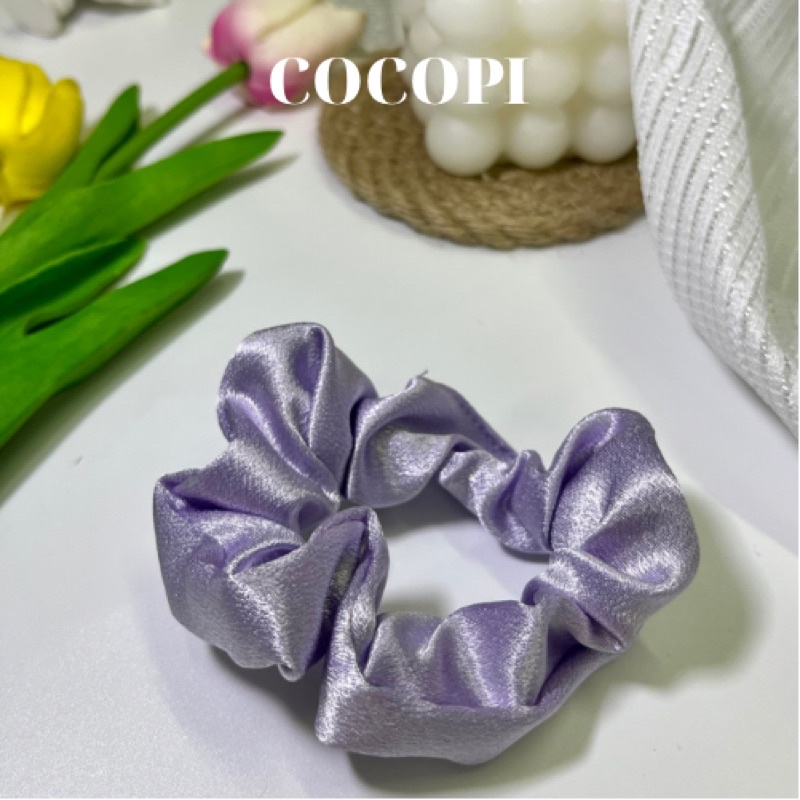 Dây cột tóc vải scrunchies đủ màu sắc Cocopi.accessories