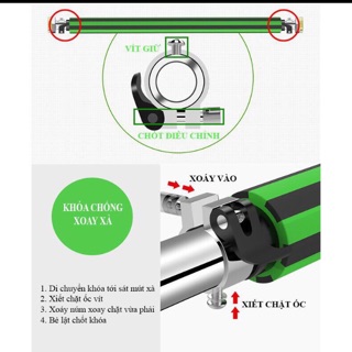 Xà đơn gắn tường chốt chống xoay thế hệ mới nhất