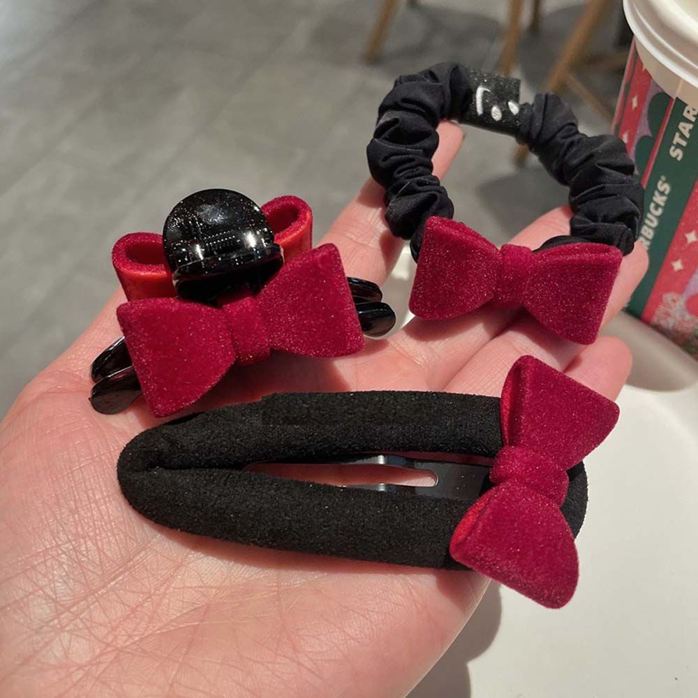 Kẹp tóc nơ bằng nhung phong cách Hàn Quốc thời trang cho bé gái 2LIFE