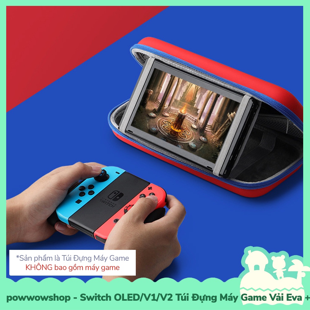 [Sẵn VN - Hỏa Tốc] OLED / Switch V1/V2 Túi Đựng Máy Game Eva+Pu Cho Máy Game Cầm Tay Nintendo Switch Oled/V1/V2 Red Blue