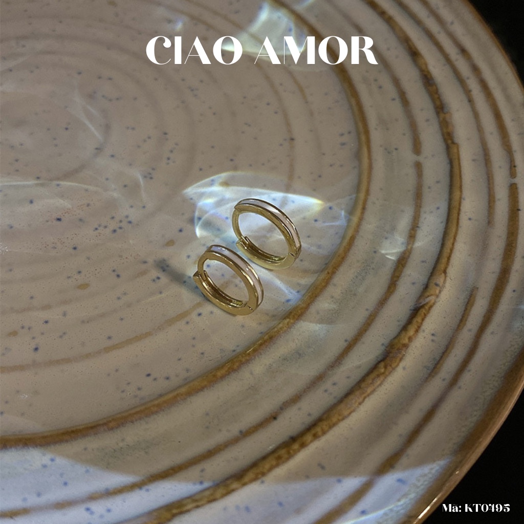 Khuyên tai nữ, Bông tai nữ vòng ôm tai mảnh thanh lịch Trang sức Ciao Amor - KT0495