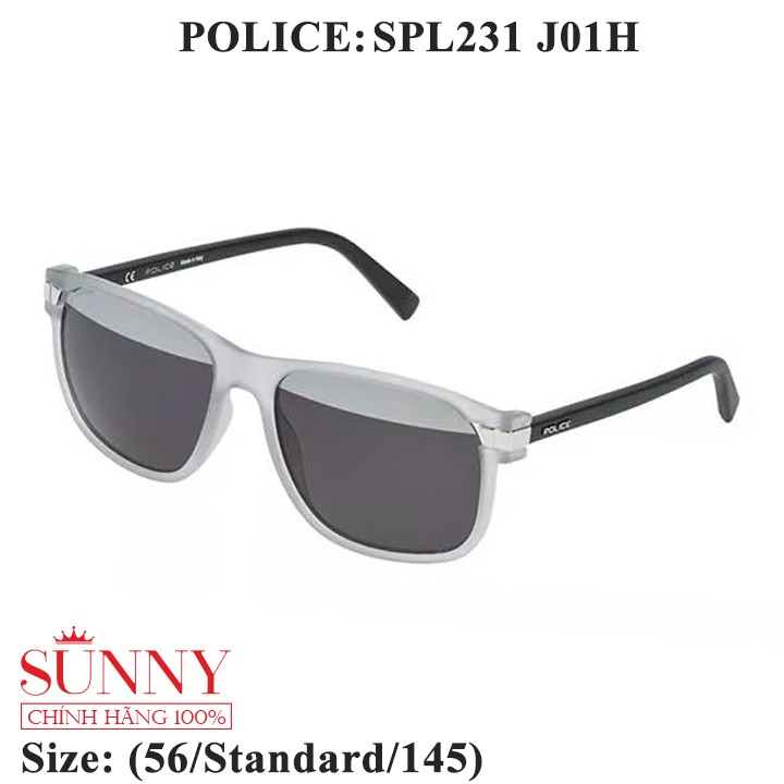 Kính mát chính hãng Police SPL231 màu sắc thời trang, thiết kế dễ đeo bảo vệ mắt