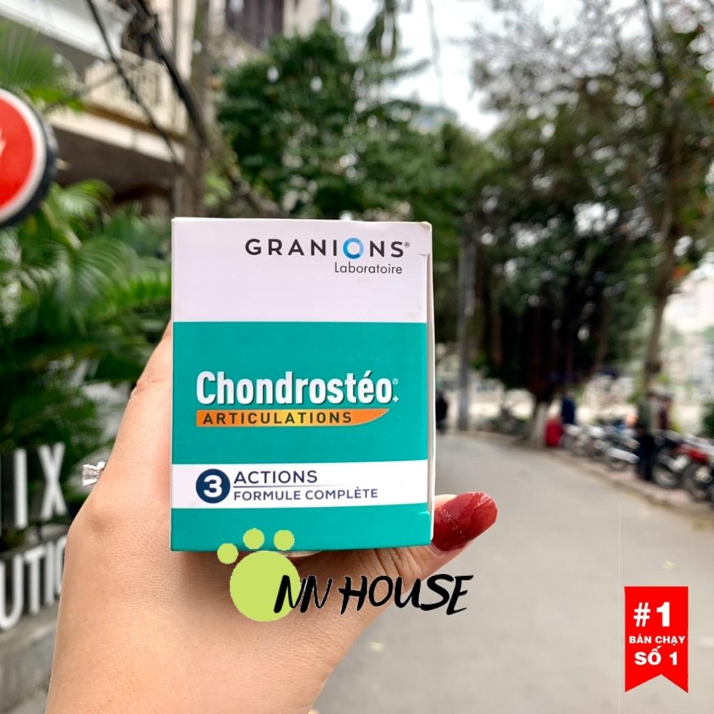 Bổ khớp Chondrosteo chứa Glucosamine Chondroitin canxi calcium Pháp giảm đau cơ xương khớp,cổ vai gáy,toàn thân Granions