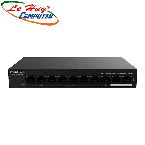 Bộ chia mạng Switch TOTOLINK SW1008P - 8 Ports 10/100Mbps PoE Powered Chính Hãng