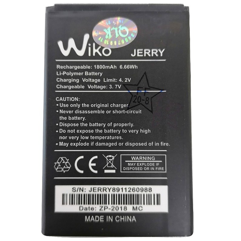 Pin cho điện thoại Wiko Jerry pin nhập khẩu