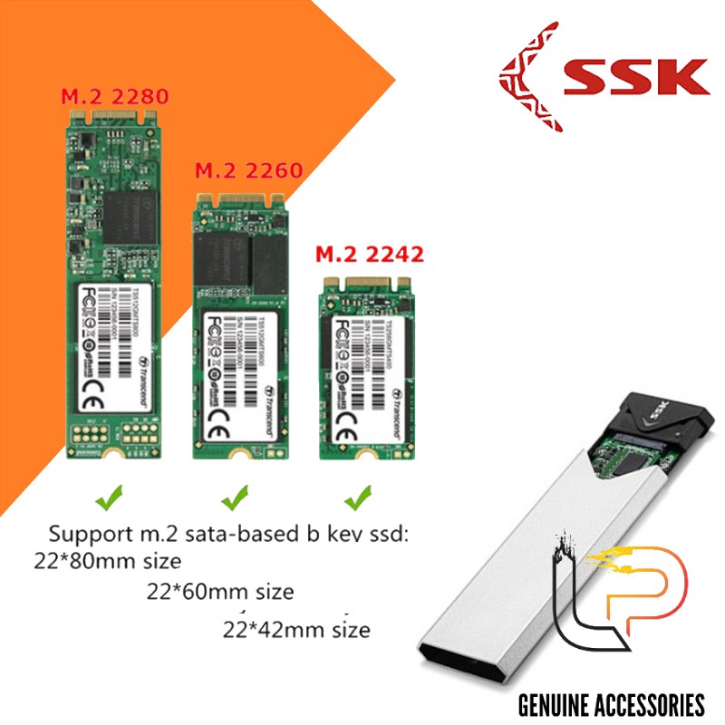 Box ổ cứng M2 SSK Sata USB 3.0 (SHE C320) - Hộp đựng ổ cứng M2 SSK C320