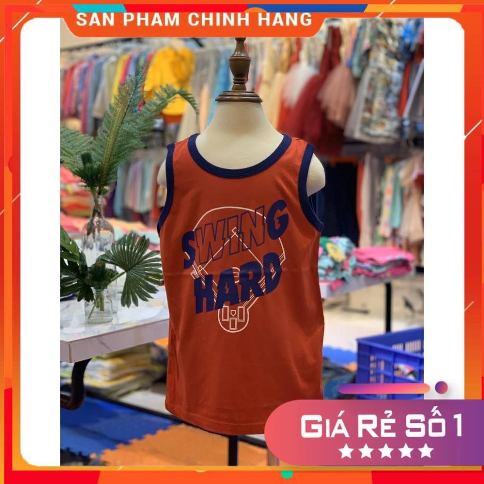 [GIÁ RẺ SỐ 1] Áo sát nách bạn trai PLACE size đại  4-14T (16-42kg). Chất cotton vải dư mềm mịn, thoáng mát, thấm mồ hôi