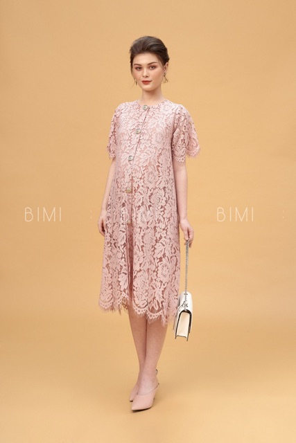 ĐẦM REN HỒNG - BIMI