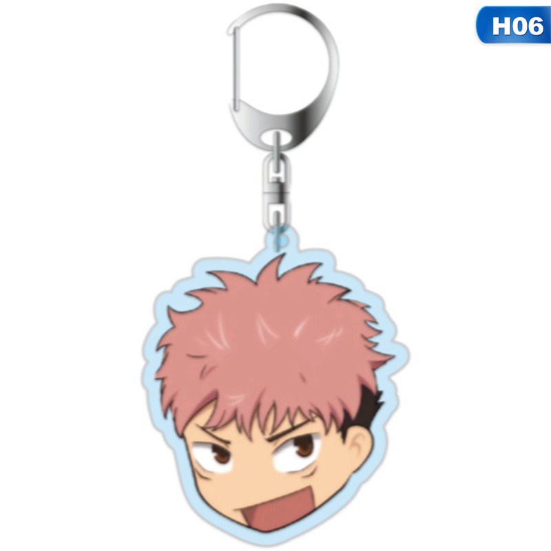 Móc Khóa Nhựa Acrylic Hai Mặt Họa Tiết Anime Kugisaki Nobara Gojo