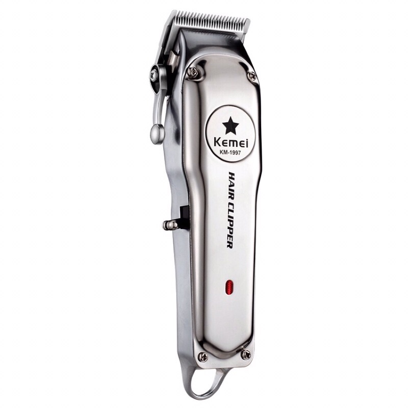 Tông đơ cắt tóc không dây chuyên nghiệp KEMEI-1997 - Chất liệu hợp kim nhôm - Hàng chính hãng, bảo hành 12 tháng