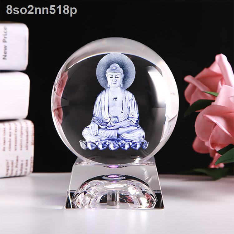 ✴ 8so2nn518pPhật giáo đồ trang trí quả cầu pha lê Bồ tát bốn vị Văn Thù Quan Âm Phổ Hiền