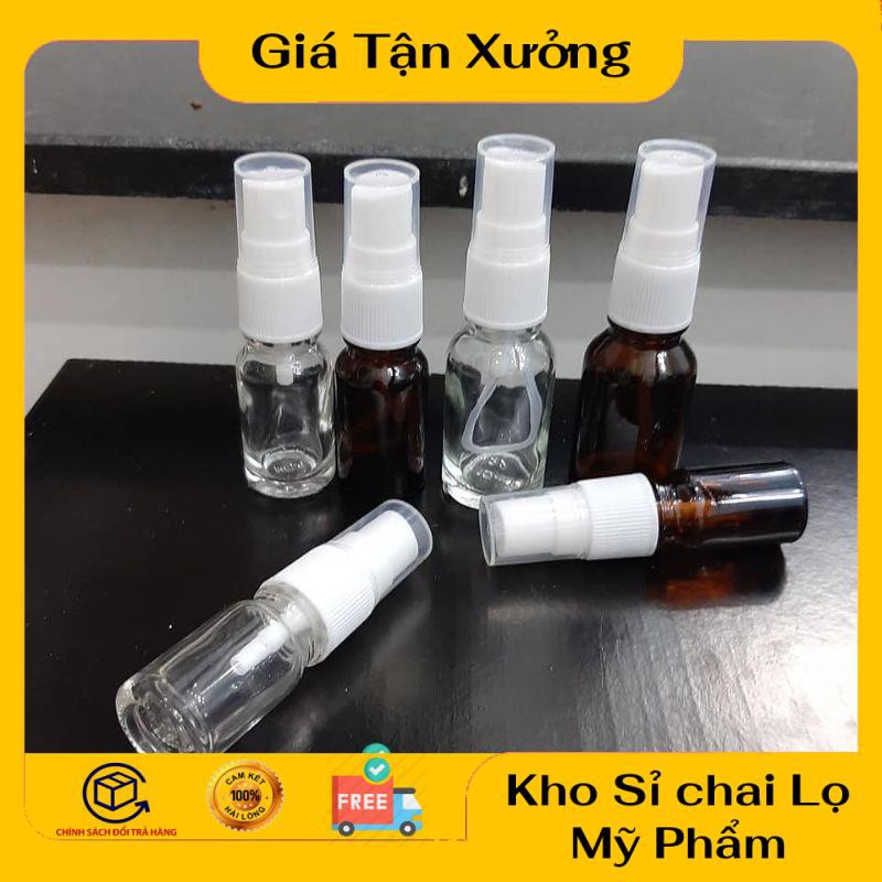 Chai Xịt Phun Sương ❤ TRÙM SỈ ❤ Chai lọ xịt phun sương thủy tinh 5ml,10ml,15ml,20ml,30ml,50ml,100ml chiết nước hoa