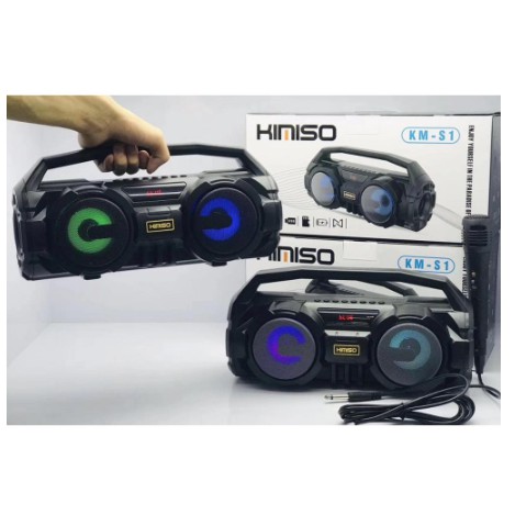 Giá Hủy Diệt] Loa Hát Karaoke Bluetooth Xách Tay KM-S1 S2 S3 S6 Tặng Kèm 1 Mic Hát Loa Bluetooth Karaoke Loa Kéo Karaoke