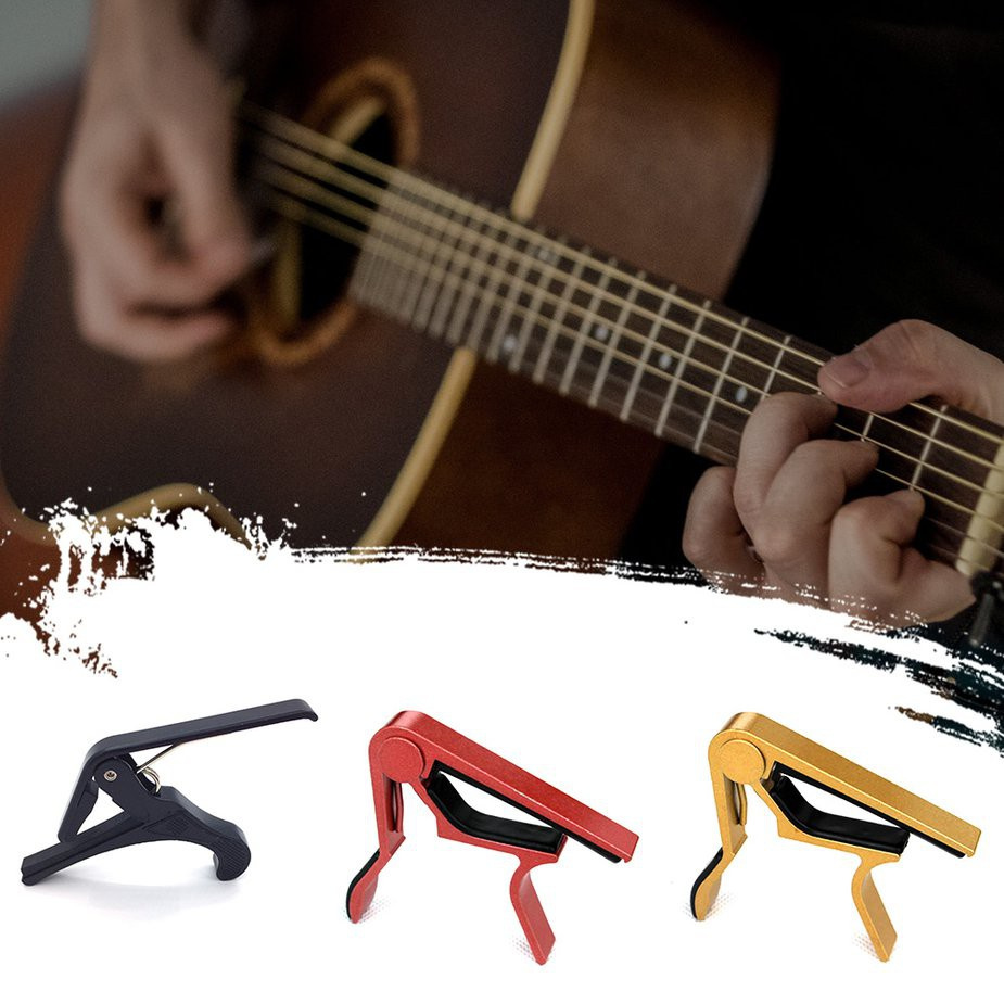 Aluminium Alloy Guitar Capo Quick Change Clamp Key Acoustic Guitar Capo