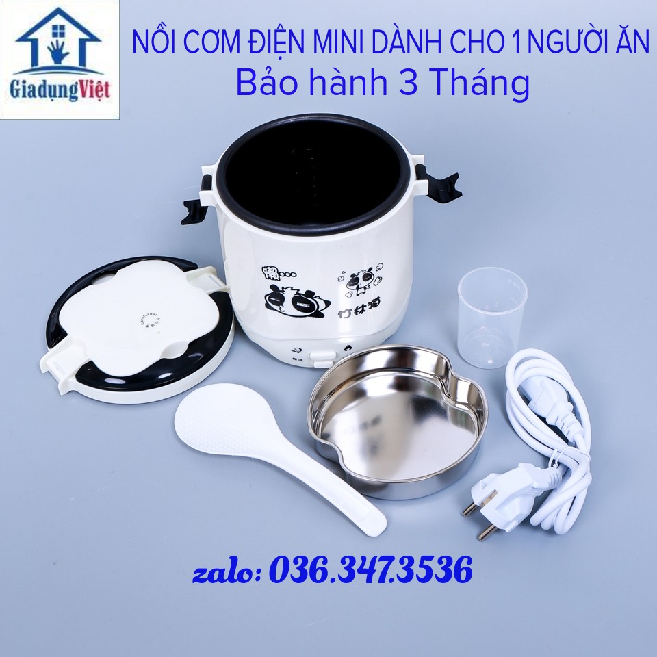 Nồi cơm kiêm cặp lồng mini 1.1L - Bảo hành 3 tháng